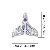 Celtic Whale Tail Sterling Silver Pendant